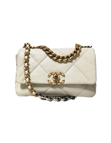 bolso chanel blanco grande|chanel usa bolso.